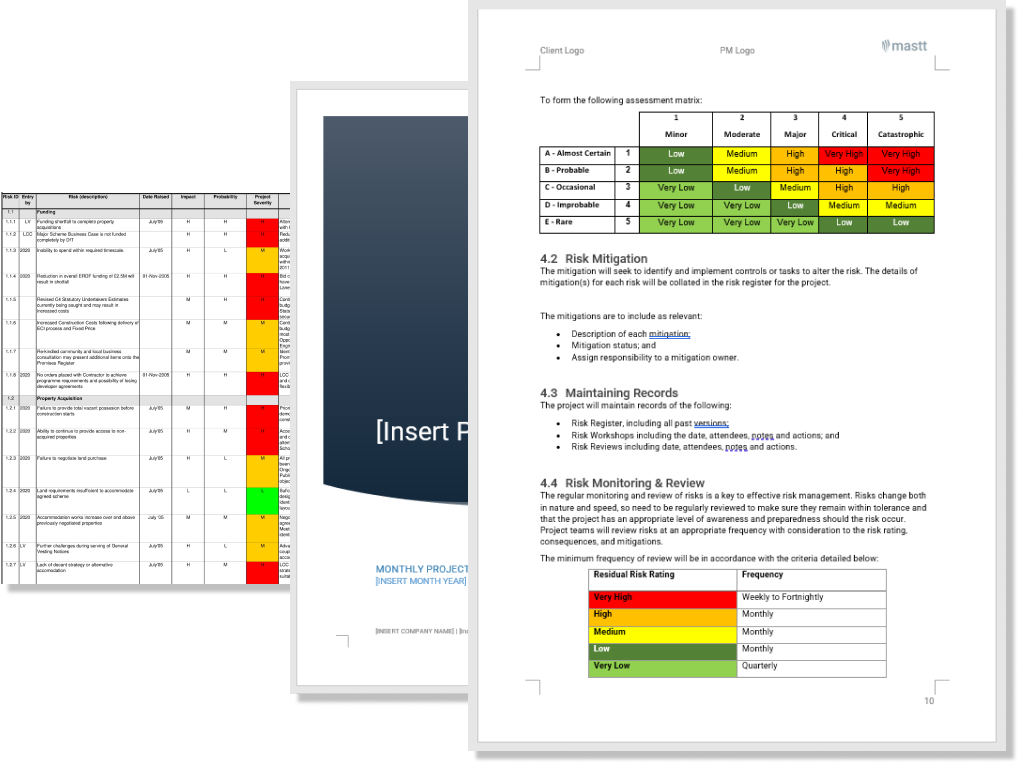 Risk Management Plan Template Template (Word, Excel)